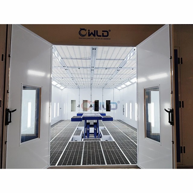 Vehicle Spray Booth With Heat Recycling System And Scissor Lifter In Sweden